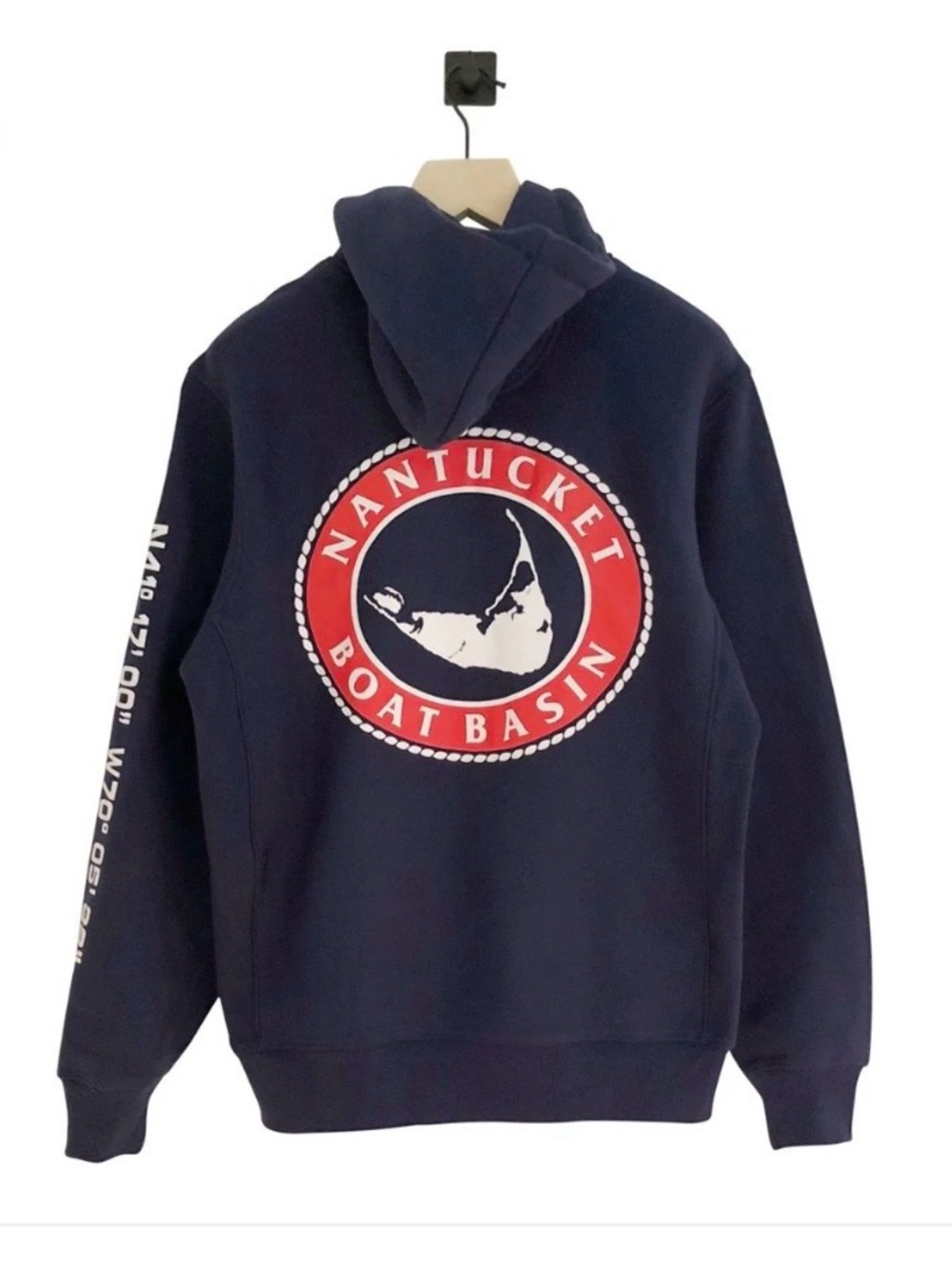 Nantucket Boat Basin Super Heavyweight Navy Hoodie L